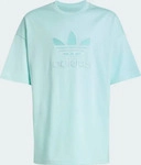 Adidas JC7881-0003, Adidas Oversize Trefoil T-Shirt Semi Flash Aqua Kinder