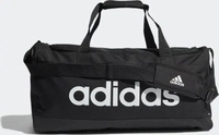 Adidas GN2038, Adidas Essentials Logo Duffelbag Medium Black / White
