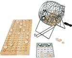 Small Foot Bingospiel mit Lostrommel aus Metall, Spielmaterialien aus Holz, ab 5
