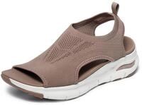 Skechers Damen-Strick-Sandalen Arch FIT-City Catch, Mokka, 41 EU