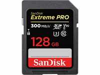 SanDisk Extreme PRO SDHC UHS-II Speicherkarte V90 128 GB (300 MB/s, 8K-, 4K- und