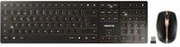 CHERRY DW 9100 Slim, Kabelloses Tastatur- und Maus-Set, Spanisches Layout (QWERTY),