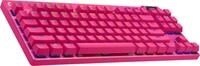 Logitech G PRO X TKL LIGHTSPEED kabellose Gaming-Tastatur, US QWERTY-Layout - Rosa