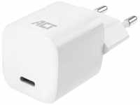 ACT Kompaktes 30w iPhone Ladegerät, USB-C Power Delivery, GaNFast Charger, für