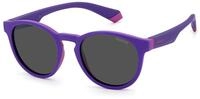 POLAROID KIDS Kinder Brille PLD 8048/S Gr&ouml;&szlig;e 45-18 mm Lilac Violett polarisiert