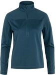 Fj&auml;llr&auml;ven Damen Abisko Lite Fleece Half Zip Sweatshirt, Indigo Blue, M