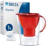 BRITA Wasserfilter-Kanne Marella rot (2,4l) inkl. 1x MAXTRA PRO Pure Performance