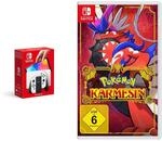 Nintendo Switch-Konsole (OLED-Modell) Wei&szlig; + Pok&eacute;mon Karmesin Switch