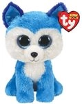 TY 36310 Husky - Beanie Boos, 15 cm, Blau