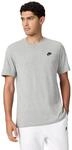 Nike Herren T-Shirt Sportswear Club, Dark Grey Heather/Black, XL, AR4997-064