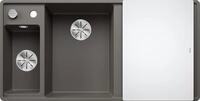 BLANCO AXIA III 6 S-F | Granitsp&uuml;le aus SILGRANIT vulkangrau | Einbauart: