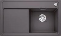 BLANCO ZENAR 45 S-F | Granitsp&uuml;le aus SILGRANIT felsgrau | Einbauart:
