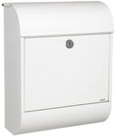 ME-FA 872000DE MEFA Briefkasten Pearl 872 (Farbe Verkehrswei&szlig;, Einwurfklappe oben,