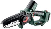 Metabo Akku Geh&ouml;lzs&auml;ge (Holzs&auml;ge ohne Akku, kleine Kettens&auml;ge 15 cm, mit metaBox,