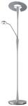 Trio Leuchten LED Stehleuchte 422710307 Quebec, inkl. 34 + 5 Watt LED, Metall Nickel