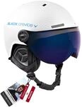 Black Crevice Skihelm mit Visier, Gstaad, BCR143921, wei&szlig;/blau, Gr. M/L