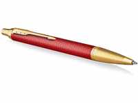 Parker IM Kugelschreiber | Rote Premiumlackierung mit goldenen Zierteilen |...