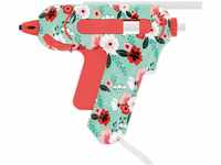 Westcott Mini-Heißklebepistole I bunt I für Kinder I Blumen-Muster-Motiv I...