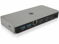 ICY BOX USB4 Docking Station (10-in-1) für 2 Monitore (2x HDMI 2.1), 4K 120Hz...