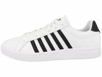 K-Swiss Herren Court TIEBREAK Sneaker, White/Black/White, 42 EU