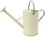 Kent & Stowe 9 Liter Vintage Gie&szlig;kanne in Creme &ndash; Verzinkte Stahlkanne f&uuml;r das
