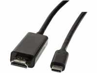 LogiLink UA0330 - USB-C auf HDMI High Speed Anschlusskabel, Thunderbolt 3...