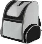 TRIXIE Rucksack Chloe - hellgrau/schwarz 39 &times; 43 &times; 27 cm