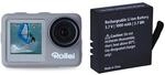 Rollei 40329 Action-Cam 9s Plus I 4K 60fps Unterwasserkamera mit Selfie-Display &