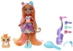 Enchantimals Glam Party Deluxe Hair - Puppe mit Zemirah Zebra, Gillian Giraffe oder