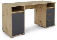 byLIVING Schreibtisch Lobo/Arbeits-Tisch in Eiche-Optik hell-braun/Computer-Tisch mit