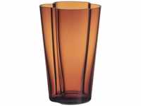Iittala Aalto Vase Glas Kupferfarben, Maße: 14cm x 11,2cm x 22cm, 1062549