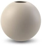 Cooee Design Ball-Vase aus Porzellan in der Farbe Sand Handgefertigt, Ma&szlig;e: 10cm x