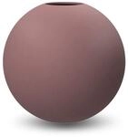 Cooee Design Ball Vase, Keramik, Cinder Rose, 8 cm