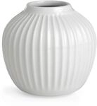 K&auml;hler Vase H13 cm Hammersh&oslash;i d&auml;nisches Design f&uuml;r Blumen Handarbeit, Weiss