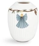 K&auml;hler Vase H10.5 cm Hammersh&oslash;i Christmas Handarbeit mit Aquarellmalerei,...