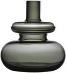 Zone Inu Vase, Durchm. 31,7 cm, H&ouml;he 33 cm, Smoked Grey