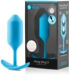 b-vibe Snug Plug 3, Blaugr&uuml;n