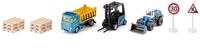 Siku 6336, Geschenkset Baustelle, inkl. LKW, Gabelstapler, Radlader, 6...