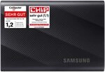 Samsung Portable SSD T9, 2 TB, 2.000 MB/s Lesen, 2.000 MB/s Schreiben, USB 3.2 Samsung Portable SSD T9, 2 TB, 2.000 MB/s Lesen, 2.000 MB/s Schreiben, USB 3.2