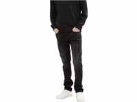 Tom Tailor Denim Herren Piers Slim Jeans, 10250 - Used Dark Stone Black Denim,...