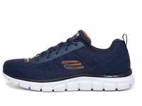 Skechers Herren Track-Moulton Sneakers,Sports Shoes, Navy Orange Nvor, 43 EU