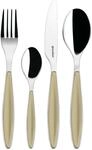 Guzzini - Feeling, 24-Teiliges Besteckset - Sandfarben, 15,8 x 7,5 x h25,5 cm -