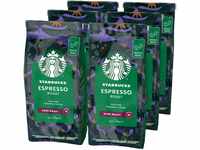 STARBUCKS Espresso Roast, Dunkle Röstung, Ganze Kaffeebohnen 200g (6er Pack)