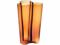 Iittala Aalto Vase Glas Kupferfarben, Maße: 17cm x 17cm x 25cm, 1007881, Kupfer