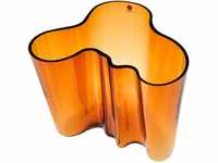 Iittala Alvar Aalto Vase Copper Glas Kupferfarben, Größe: 20cm x 19cm x 16cm,
