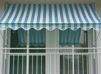 Angerer Klemmmarkise Standard mit Handkurbel, Terrasse/Balkon, einfache Montage ohne