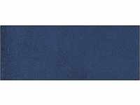 Wash+Dry Navy Fußmatte, Polyamid, blau, 75x190cm