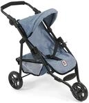 Bayer Chic 2000 - Puppenbuggy Lola, Jogging-Buggy, Puppenjogger, Puppenwagen, Jeans