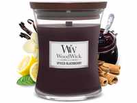 Woodwick Kerze, apple basket, Ellipse, Mittelgroße, Color: Spiced Blackberry