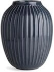 K&auml;hler Vase H25.5 cm Hammersh&oslash;i d&auml;nisches Design f&uuml;r Blumen Handarbeit, grau